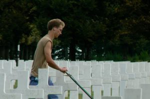 Meuse-American Cemetery--there are 17 full time groundskeepers