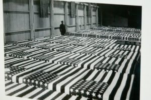 Meuse-Argonne Region: vintage photo of coffins from the Meuse-Argonne American