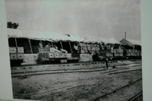 Meuse-Argonne Region: vintage photo of coffins from the Meuse-Argonne American