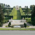 Meuse-Argonne American Cemetery: looking uphill toward the chapel