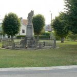 World War 1 memorial in the St Juvin common.  Two