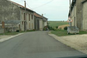 St Juvin's buildings are simple; houses and barns are mixed