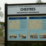 A mile outside Grandpre is the Chestres National cemetery