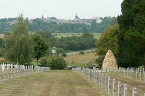 View of Grandpre from the Chestres cemetery
