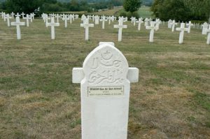 Muslim soldier's grave--probably from Algeria