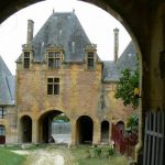 Entrance to the former Grandpre Castle built by the Joyeuse