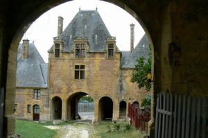Entrance to the former Grandpre Castle built by the Joyeuse