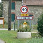 Argonne-Meuse Region: entering the village Chevieres