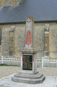 Argonne-Meuse Region: Village of Chevieres memorial to World War 1