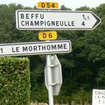 Argonne-Meuse Region: Signpost for area villages