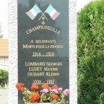 Argonne-Meuse Region: Champigneulle village memorial to World War 1