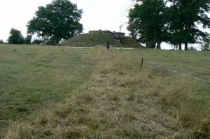 Water storage tanks on a hill overlooking St Georges