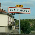 Entering Dun-sur-Meuse--on theRiver Meuse.