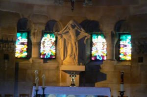 Altar in the chapel of the ossuary