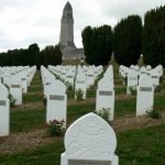 French National Cemetery near Verdun showing graves of killed French