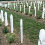 French National Cemetery near Verdun showing graves of killed French