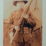 Fleury-devant-Douaumont Museum: unidentified American 'Doughboy' in uniform