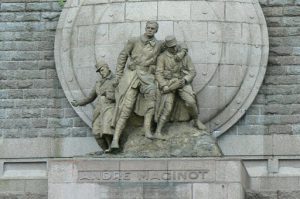 Monument dedicated to Andre Maginot, designer of the Maginot LIne