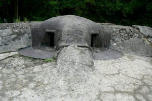 Scary close-up view of a Pamard casement in the memorial