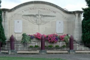 World War 1 memorial in a small Verdun area village