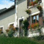 Most of the houses in St Juvin have window flower