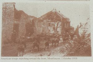 Vintage war photo of Montfaucon-d'Argonne village