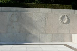 Argonne-Meuse Region: names of battle places and American Divisions at