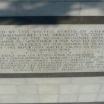 Argonne-Meuse Region: another view of the inscription in front of