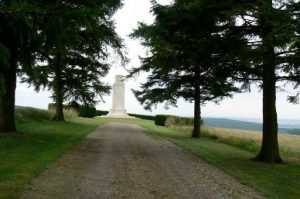 Argonne-Meuse Region: above Sivry-sur-Meuse Village on a high hill called