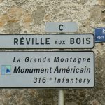 Argonne-Meuse Region: Sivry-sur-Meuse Village sign to La Grande Montagne,