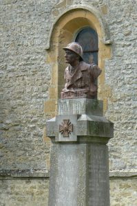 War memorial in Cunel village, Meuse valley