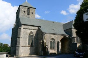Church of Our Lady sits on a cliff overlooking Dun-sur-Meuse