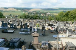 Church of Our Lady sits on a cliff overlooking Dun-sur-Meuse