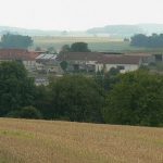 Looking north over St George. The famous Kriemhilde Stellung trench