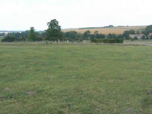 Looking northeast over the small St George cemetery. It was