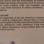 Fleury-devant-Douaumont Museum: American medical aid note