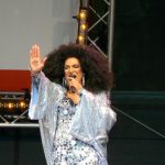 The 'Dutch Diana Ross' entertained the audience in Neumarkt 'village'