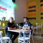 Staff at 'Anyway' social center/cafe for LGBT youth aged 12-15;