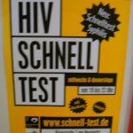 Poster at AIDS Hilfe: HIV fast test