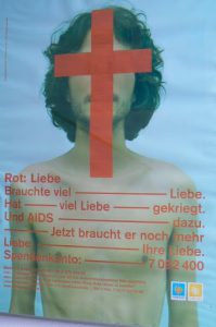 Health poster at AIDS Hilfe