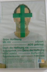 Health poster at AIDS Hilfe