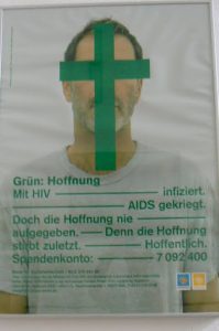 Health poster at AIDS Hilfe