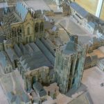 Scale model of the unfinished Cathedral in the 17c. Construction