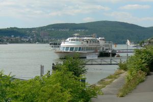 Cruise boat of the KD Line; Rudesheim to Koblenz is