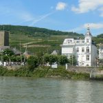 Rudesheim village from the RIver Rhine