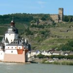 Mid-river castle on its own island