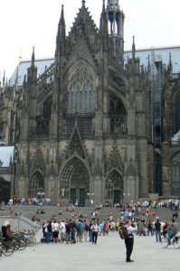 Cologne Cathedral, started in the 13th century, finished in the