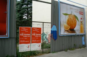 City signs for different kinds of fruits