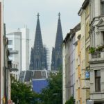 Cathedral seen from a residential street