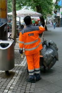 Street sanitation worker